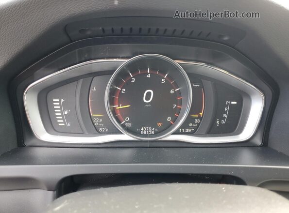 YV140MSL1J2399470 2018 VOLVO V60 Black Vista del cuadro de instrumentos