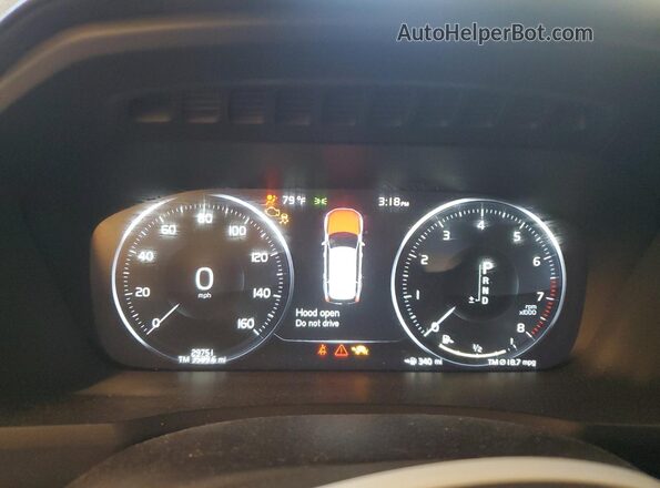 YV4A22PL7M1672547 2021 VOLVO XC90 Charcoal ხელსაწყოთა პანელის ხედი
