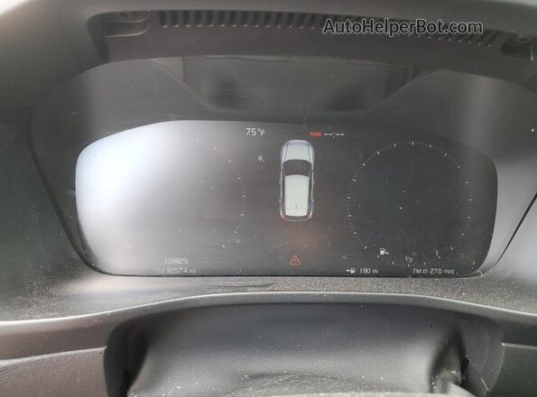 YV4AC2HK4N2780784 2022 VOLVO XC40 Black Вид щитка приладів