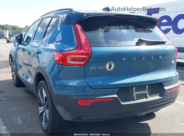YV4ED3UL5P2093125 2023 VOLVO XC40 RECHARGE PURE ELECTRIC Синий Задняя левая четверть