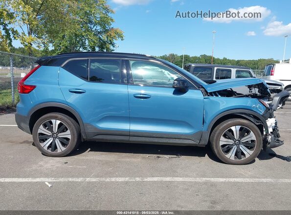 YV4ED3UL5P2093125 2023 VOLVO XC40 RECHARGE PURE ELECTRIC Синий Вид задней части салона