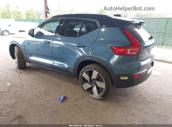 YV4ED3UM3P2089275 2023 VOLVO XC40 RECHARGE PURE ELECTRIC Синий Задняя левая четверть