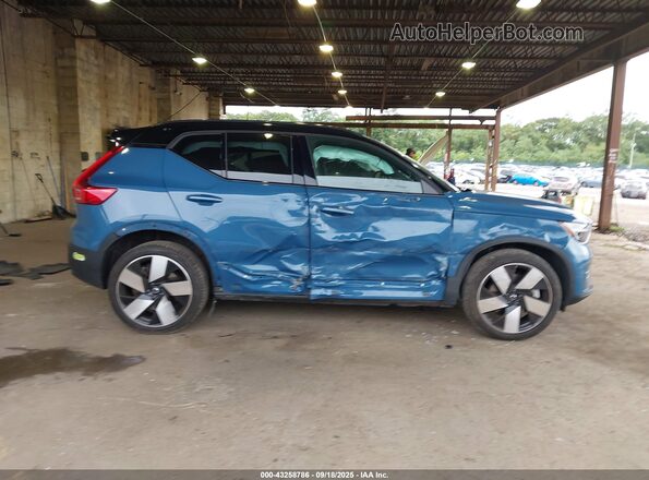 YV4ED3UM3P2089275 2023 VOLVO XC40 RECHARGE PURE ELECTRIC Синий Панорамный вид салона 360°