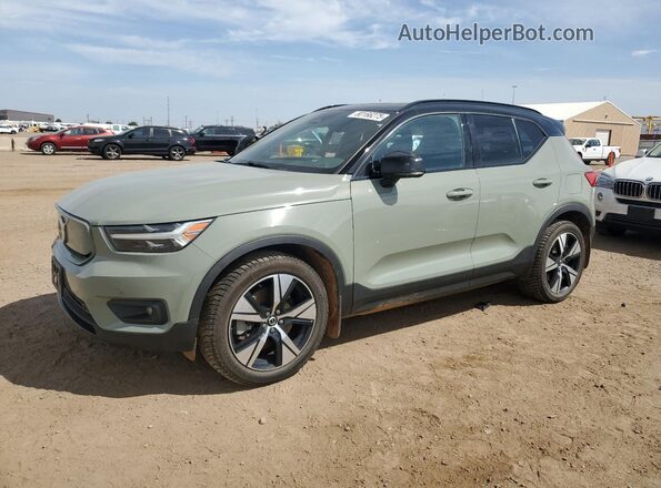 YV4ED3UR6M2524166 2021 VOLVO XC40 Green Przód lewy