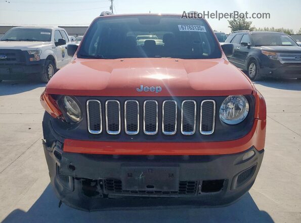 ZACCJBAB0JPJ36885 2018 JEEP RENEGADE Orange Vista frontal