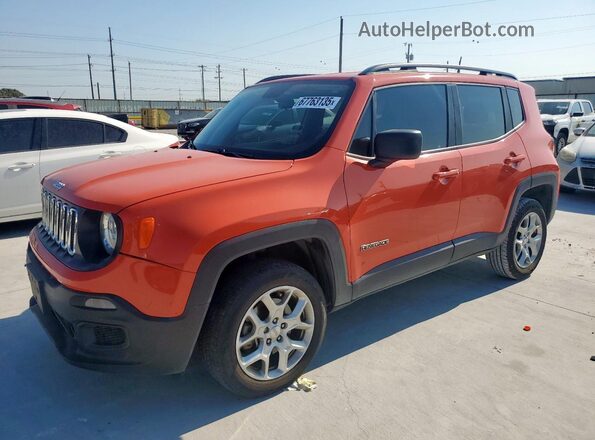 ZACCJBAB0JPJ36885 2018 JEEP RENEGADE Orange Vista tres cuartos delantera izquierda