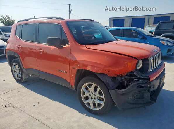 ZACCJBAB0JPJ36885 2018 JEEP RENEGADE Orange Delantero derecho