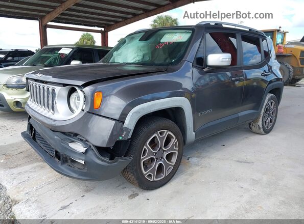 ZACCJBDB1JPG85543 2018 JEEP RENEGADE Gray Vista tres cuartos delantera izquierda