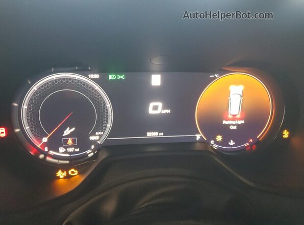 ZACNDFAN6P3A01012 2023 DODGE OTHER Gray Widok zestawu wskaźników