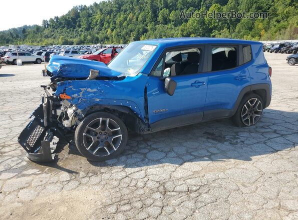 ZACNJBAB5LPL73402 2020 JEEP RENEGADE Blue Առջևի ձախ երեք քառորդ տեսարան