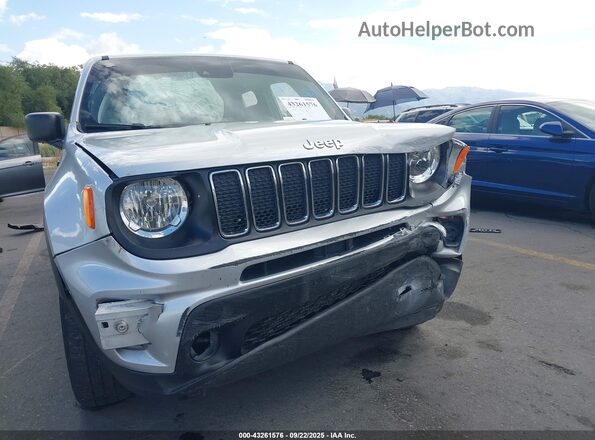 ZACNJDAB1MPN21297 2021 JEEP RENEGADE Silver წინა ხედი