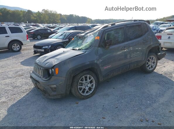 ZACNJDBB5MPN36626 2021 JEEP RENEGADE Gray Առջևի ձախ երեք քառորդ տեսարան