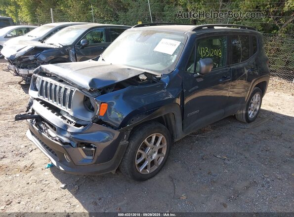 ZACNJDD14MPM13825 2021 JEEP RENEGADE Синий Передняя левая четверть