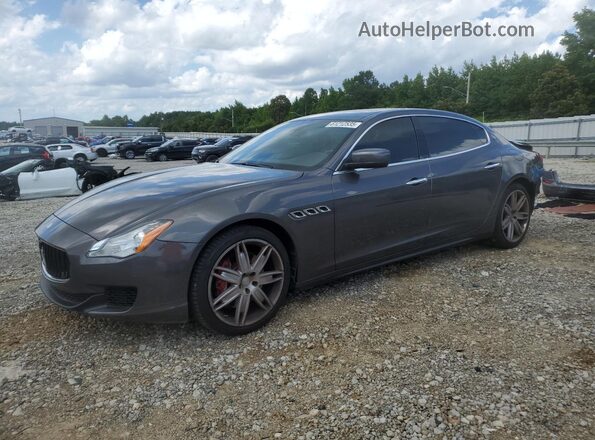 ZAM56RPA1G1187630 2016 MASERATI QUATTROPOR Gray Vista tres cuartos delantera izquierda
