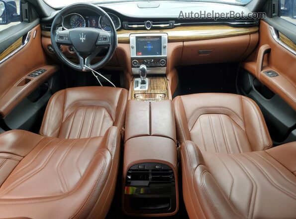 ZAM56RPA2G1184414 2016 MASERATI QUATTROPOR Black Widok deski rozdzielczej