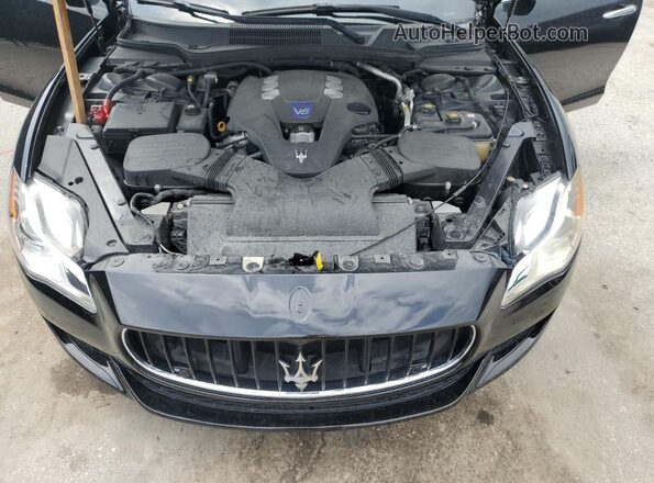 ZAM56RPA2G1184414 2016 MASERATI QUATTROPOR Black Widok wnętrza z tyłu