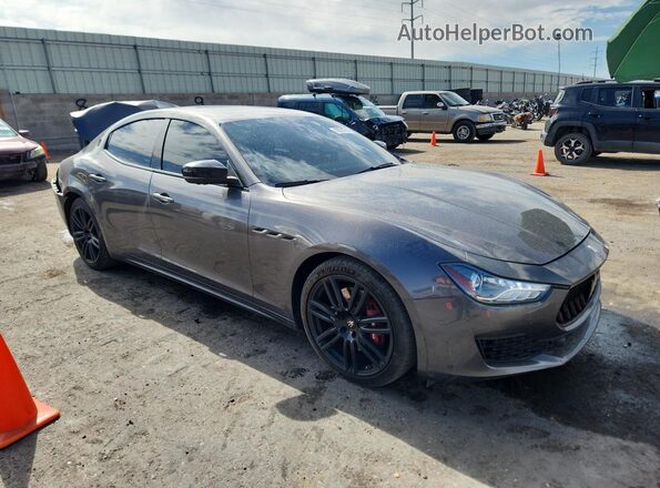ZAM57YSAXK1334096 2019 MASERATI GHIBLI Gray Przód prawy