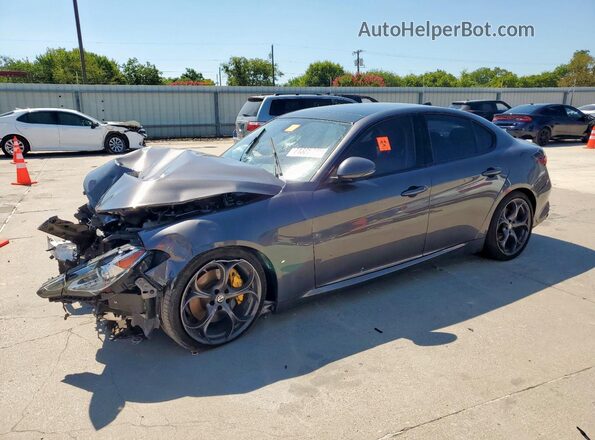 ZARFAECN1J7583432 2018 ALFA ROMEO GIULIA Серый Передняя левая четверть