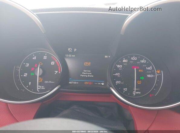 ZARFAMAN9M7647962 2021 ALFA ROMEO GIULIA White Widok tylnych siedzeń