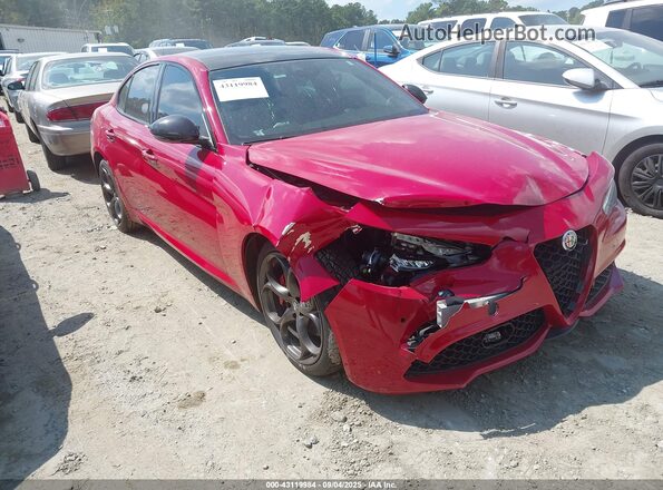 ZARFAMBN9M7640105 2021 ALFA ROMEO GIULIA Красный Передняя правая четверть