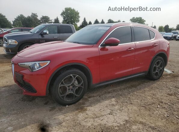 ZASFAKAN6J7B75480 2018 ALFA ROMEO STELVIO Red Передня ліва чверть
