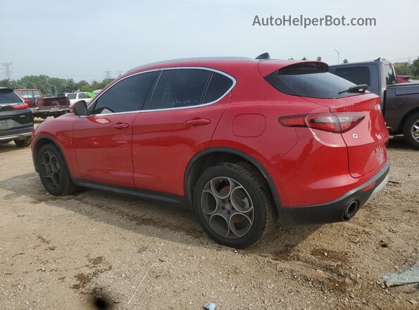 ZASFAKAN6J7B75480 2018 ALFA ROMEO STELVIO Red Задня ліва чверть