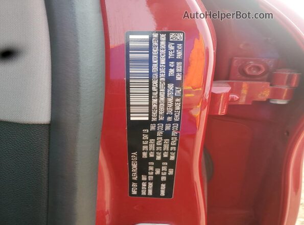 ZASFAKAN6J7B75480 2018 ALFA ROMEO STELVIO Red Вид підкапотного простору