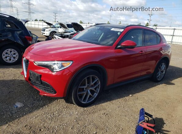 ZASFAKPN5J7B96831 2018 ALFA ROMEO STELVIO Red Przód lewy