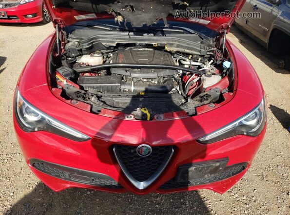 ZASFAKPN5J7B96831 2018 ALFA ROMEO STELVIO Red Widok wnętrza z tyłu