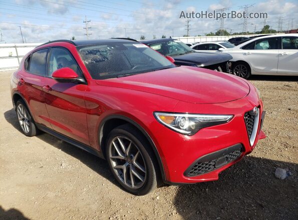 ZASFAKPN5J7B96831 2018 ALFA ROMEO STELVIO Red Przód prawy