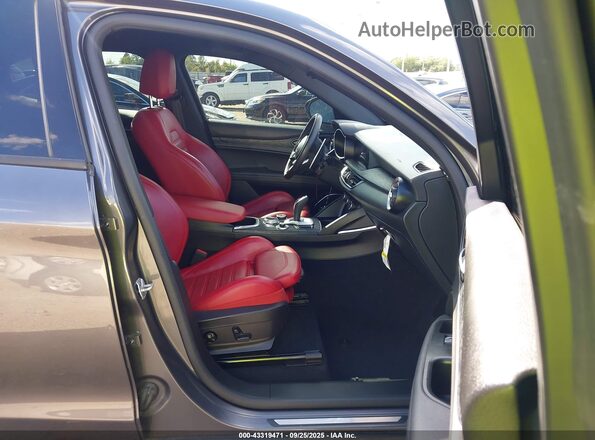 ZASPAJAN7P7D54330 2023 ALFA ROMEO STELVIO Серый Вид салона спереди