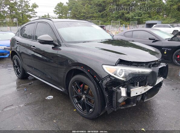 ZASPAKBN0M7D10265 2021 ALFA ROMEO STELVIO Черный Передняя правая четверть