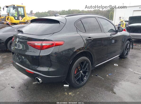 ZASPAKBN0M7D10265 2021 ALFA ROMEO STELVIO Черный Задняя правая четверть