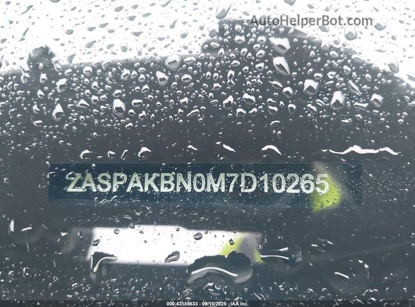 ZASPAKBN0M7D10265 2021 ALFA ROMEO STELVIO Черный 