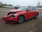 2022 Alfa Romeo Stelvio Ti Red vin: ZASPAKBN3N7D26798