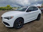 2023 Alfa Romeo Stelvio Ti White vin: ZASPAKBN7P7D65767