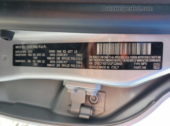 ZFBCFXBT0GP328405 2016 FIAT 500X Серебряный Вид подкапотного пространства