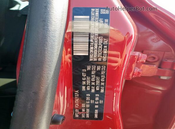 ZFBCFXCB6JP690673 2018 FIAT 500X Red Vista del compartimento del motor