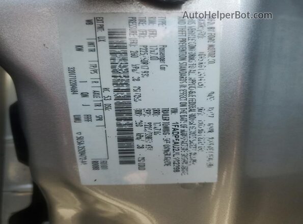 1FADP5AU2JL102398 2018 FORD C-MAX Silver Widok naklejki z numerem VIN