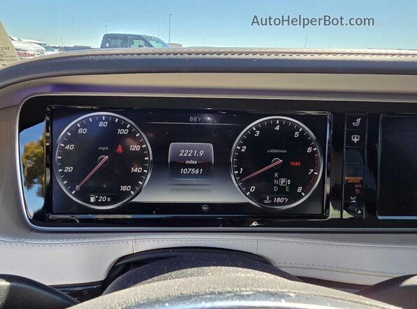 WDDUX7GB8GA160103 2016 MERCEDES-BENZ S Угольный Вид щитка приборов