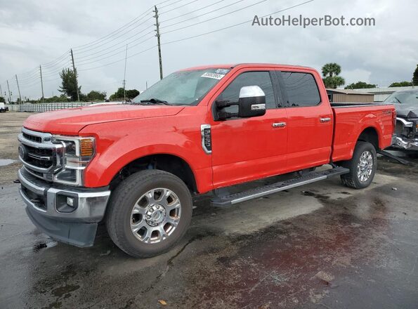 1FT7W2BNXMEC40800 2021 FORD F250 Красный Задняя левая четверть