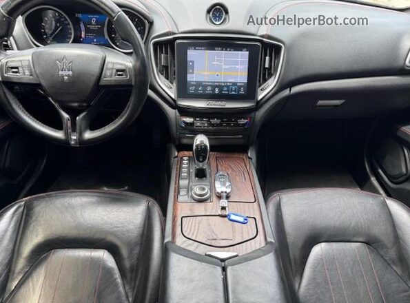 ZAM57RSA3H1206281 2017 MASERATI GHIBLI Black Widok zestawu wskaźników