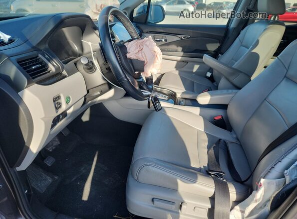 5FNYF6H95MB048527 2021 HONDA PILOT Угольный Вид салона спереди