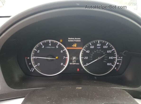 19UDE2F76KA008458 2019 ACURA ILX Silver Widok zestawu wskaźników