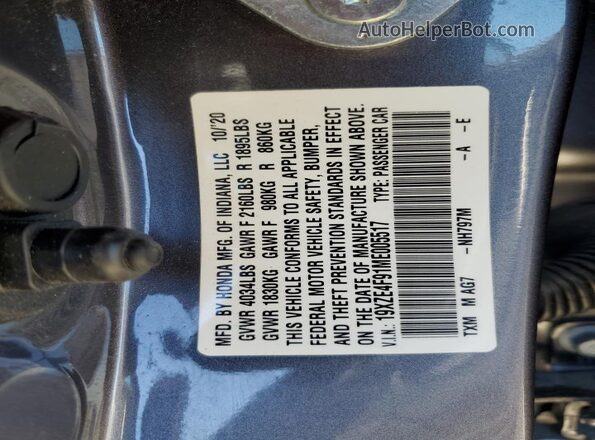 19XZE4F91ME005517 2021 HONDA INSIGHT Gray Widok komory silnika