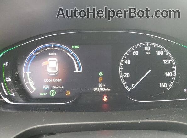 19XZE4F96KE000665 2019 HONDA INSIGHT Белый Вид щитка приборов