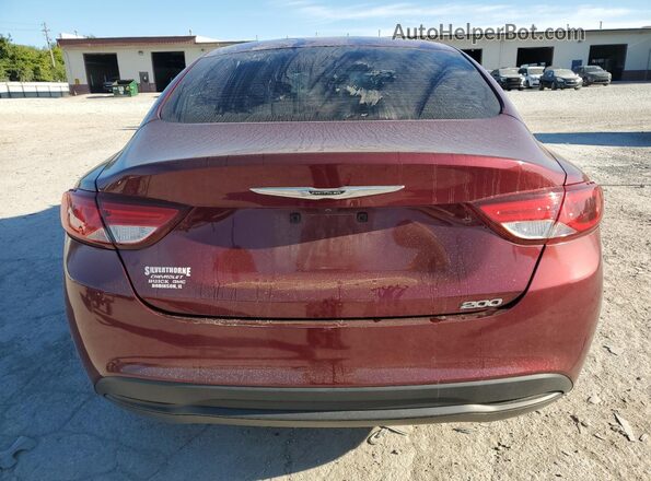 1C3CCCFB3HN509310 2017 CHRYSLER 200 Burgundy Rear view