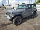 2018 Jeep Wrangler Sport Gray vin: 1C4GJXAN2JW266648