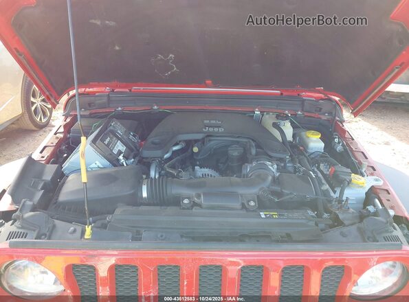 1C4HJXDG9JW239593 2018 JEEP WRANGLER UNLIMITED Red Widok z tyłu