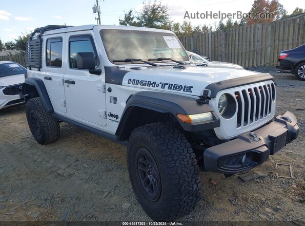1C4HJXDG9NW253080 2022 JEEP WRANGLER UNLIMITED Белый Передняя правая четверть